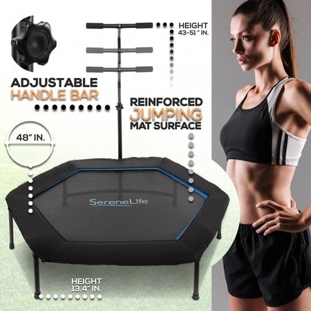 Serenelife Foldable Sport Fitness Trampoline 50" SLELT518